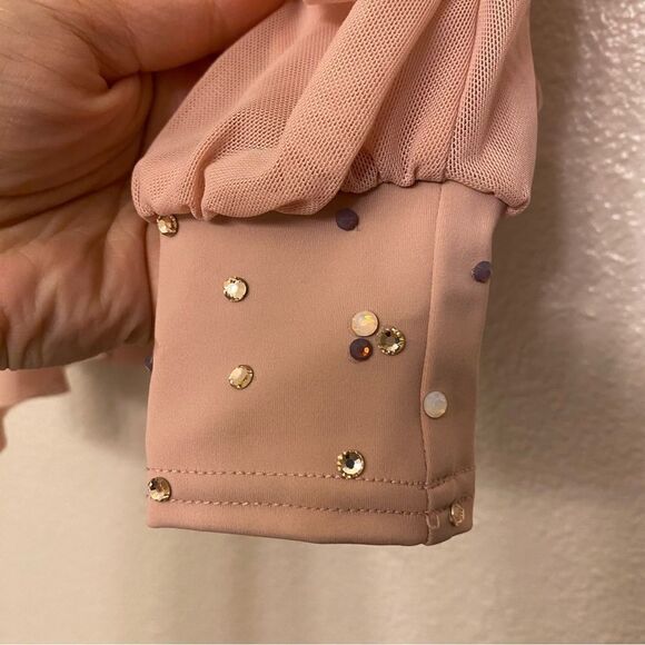 WEISSMAN Balera Dance Costume pink poet BLOUSON SLEEVE LEOTARD MT11546 child SC - Picture 4 of 9